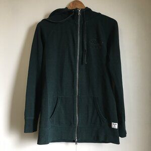 2016 Roots Varsity Green Cotton Blend Original Full Zip Hoodie - Medium